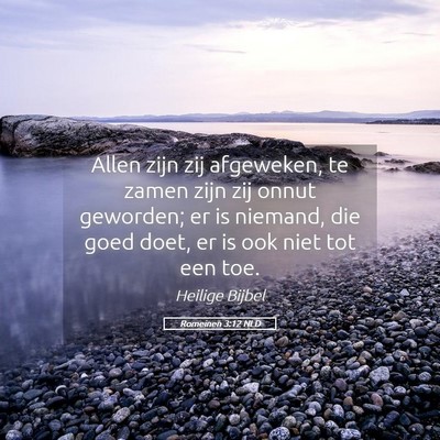 Picture 05 - Romeinen 3:12 NLD - Allen zijn zij afgeweken, te zamen zijn zij onnut - Bible Verse Picture