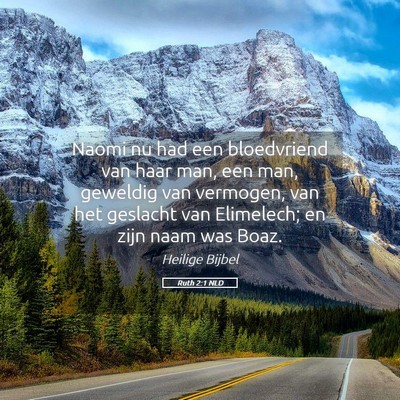 Picture 05 - Ruth 2:1 NLD - Naomi nu had een bloedvriend van haar man, een - Bible Verse Picture