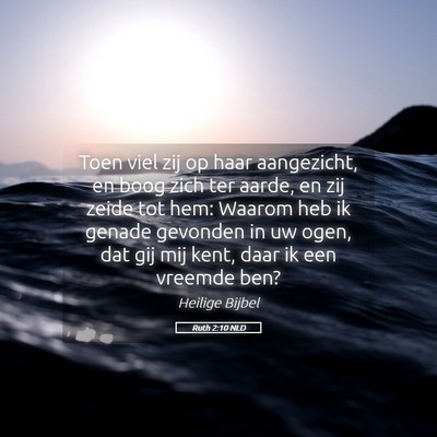 Picture 05 - Ruth 2:10 NLD - Toen viel zij op haar aangezicht, en boog zich - Bible Verse Picture