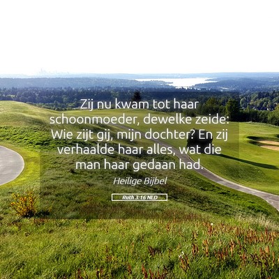 Picture 05 - Ruth 3:16 NLD - Zij nu kwam tot haar schoonmoeder, dewelke zeide: - Bible Verse Picture
