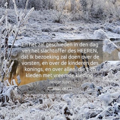 Picture 05 - Zefanja 1:8 NLD - En het zal geschieden in den dag van het - Bible Verse Picture