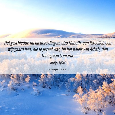 Picture 06 - 1 Koningen 21:1 NLD - Het geschiedde nu na deze dingen, alzo Naboth, - Bible Verse Picture