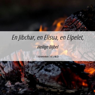 Picture 06 - 1 Kronieken 14:5 NLD - En Jibchar, en Elisua, en - Bible Verse Picture