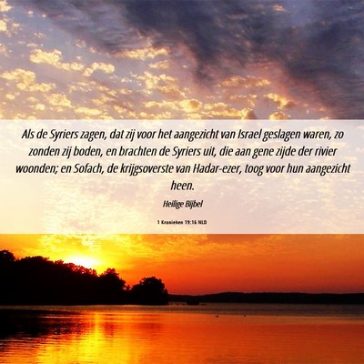 Picture 06 - 1 Kronieken 19:16 NLD - Als de Syriers zagen, dat zij voor het aangezicht - Bible Verse Picture