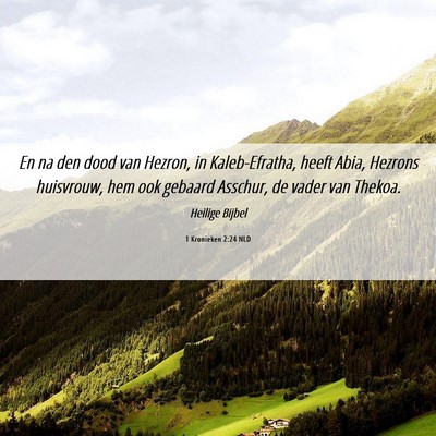 Picture 06 - 1 Kronieken 2:24 NLD - En na den dood van Hezron, in Kaleb-Efratha, - Bible Verse Picture