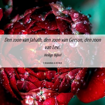 Picture 06 - 1 Kronieken 6:43 NLD - Den zoon van Jahath, den zoon van Gerson, den - Bible Verse Picture