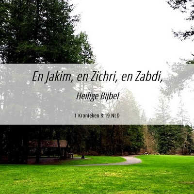 Picture 06 - 1 Kronieken 8:19 NLD - En Jakim, en Zichri, en - Bible Verse Picture