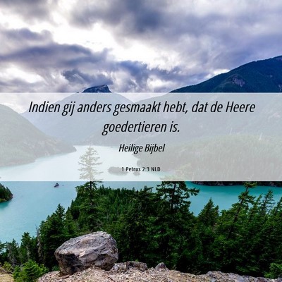 Picture 06 - 1 Petrus 2:3 NLD - Indien gij anders gesmaakt hebt, dat de Heere - Bible Verse Picture