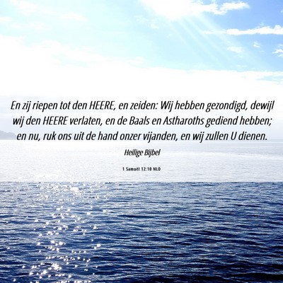 Picture 06 - 1 Samuël 12:10 NLD - En zij riepen tot den HEERE, en zeiden: Wij - Bible Verse Picture