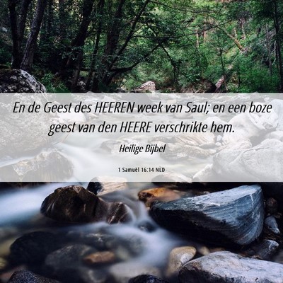 Picture 06 - 1 Samuël 16:14 NLD - En de Geest des HEEREN week van Saul; en een boze - Bible Verse Picture