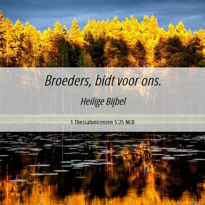 Picture 06 - 1 Thessalonicenzen 5:25 NLD - Broeders, bidt voor - Bible Verse Picture
