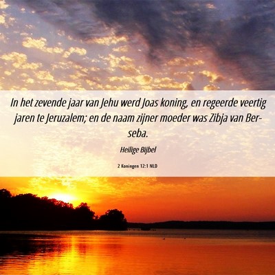 Picture 06 - 2 Koningen 12:1 NLD - In het zevende jaar van Jehu werd Joas koning, en - Bible Verse Picture
