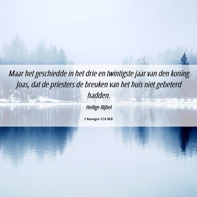 Picture 06 - 2 Koningen 12:6 NLD - Maar het geschiedde in het drie en twintigste - Bible Verse Picture