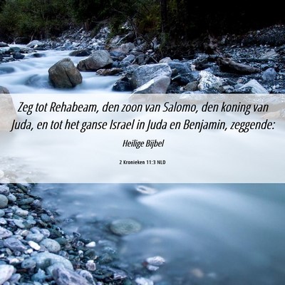 Picture 06 - 2 Kronieken 11:3 NLD - Zeg tot Rehabeam, den zoon van Salomo, den koning - Bible Verse Picture