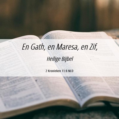 Picture 06 - 2 Kronieken 11:8 NLD - En Gath, en Maresa, en - Bible Verse Picture