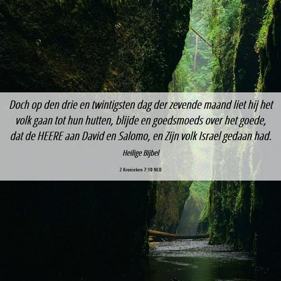 Picture 06 - 2 Kronieken 7:10 NLD - Doch op den drie en twintigsten dag der zevende - Bible Verse Picture