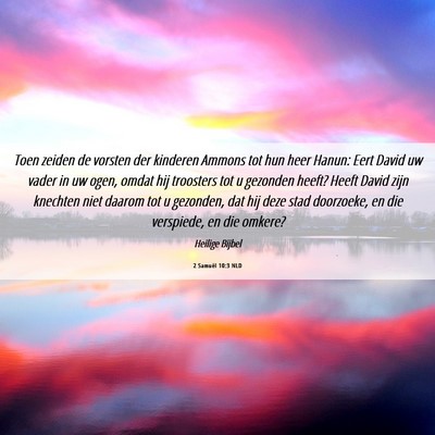 Picture 06 - 2 Samuël 10:3 NLD - Toen zeiden de vorsten der kinderen Ammons tot - Bible Verse Picture