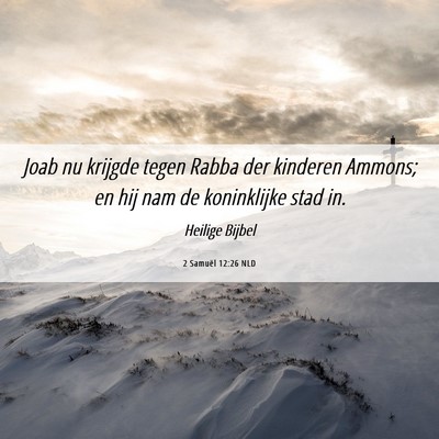 Picture 06 - 2 Samuël 12:26 NLD - Joab nu krijgde tegen Rabba der kinderen Ammons; - Bible Verse Picture
