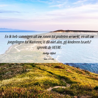 Picture 06 - Amos 2:11 NLD - En Ik heb sommigen uit uw zonen tot profeten - Bible Verse Picture