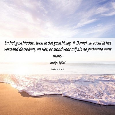 Picture 06 - Daniël 8:15 NLD - En het geschiedde, toen ik dat gezicht zag, ik - Bible Verse Picture
