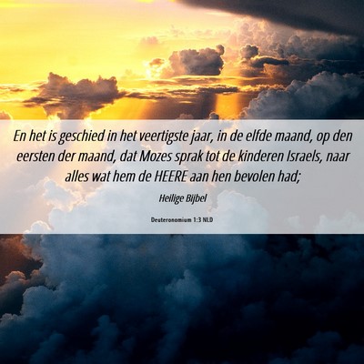 Picture 06 - Deuteronomium 1:3 NLD - En het is geschied in het veertigste jaar, in de - Bible Verse Picture