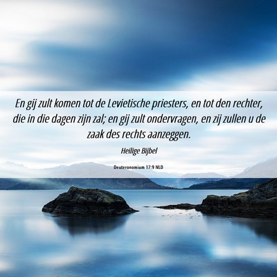 Picture 06 - Deuteronomium 17:9 NLD - En gij zult komen tot de Levietische priesters, - Bible Verse Picture