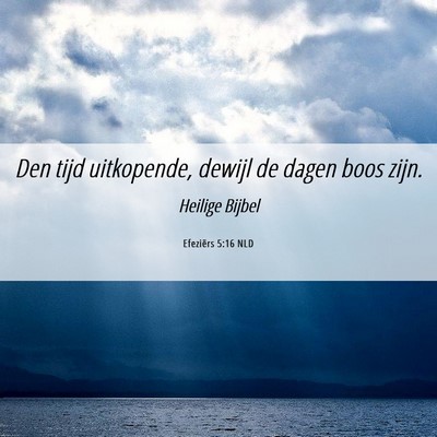 Picture 06 - Efeziërs 5:16 NLD - Den tijd uitkopende, dewijl de dagen boos - Bible Verse Picture