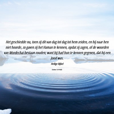 Picture 06 - Esther 3:4 NLD - Het geschiedde nu, toen zij dit van dag tot dag - Bible Verse Picture