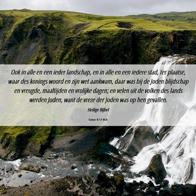 Picture 06 - Esther 8:17 NLD - Ook in alle en een ieder landschap, en in alle en - Bible Verse Picture