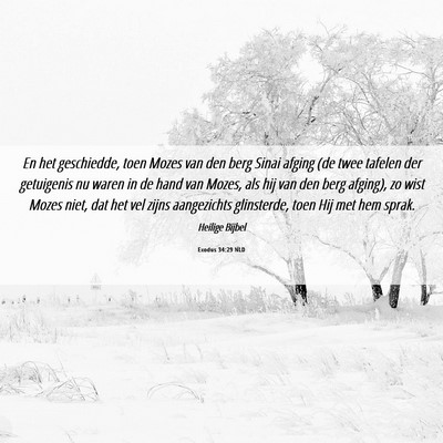 Picture 06 - Exodus 34:29 NLD - En het geschiedde, toen Mozes van den berg Sinai - Bible Verse Picture