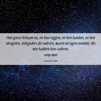 Picture 06 - Ezechiël 10:12 NLD - Hun ganse lichaam nu, en hun ruggen, en hun - Bible Verse Picture