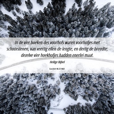 Picture 06 - Ezechiël 46:22 NLD - In de vier hoeken des voorhofs waren voorhofjes - Bible Verse Picture