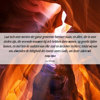 Picture 06 - Ezra 10:14 NLD - Laat toch onze vorsten der ganse gemeente - Bible Verse Picture