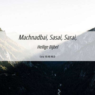 Picture 06 - Ezra 10:40 NLD - Machnadbai, Sasai, - Bible Verse Picture