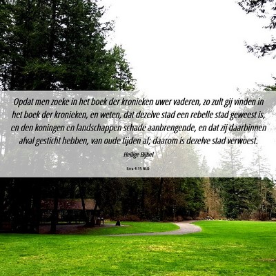 Picture 06 - Ezra 4:15 NLD - Opdat men zoeke in het boek der kronieken uwer - Bible Verse Picture
