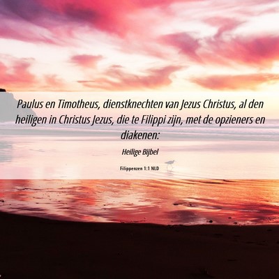 Picture 06 - Filippenzen 1:1 NLD - Paulus en Timotheus, dienstknechten van Jezus - Bible Verse Picture