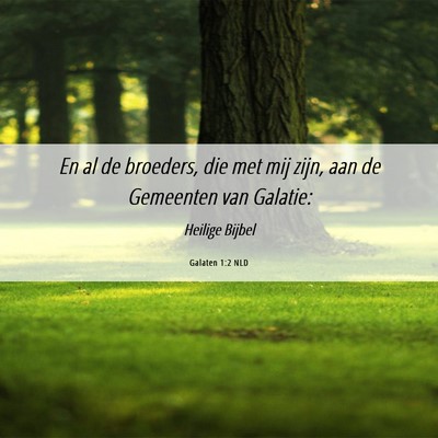 Picture 06 - Galaten 1:2 NLD - En al de broeders, die met mij zijn, aan de - Bible Verse Picture