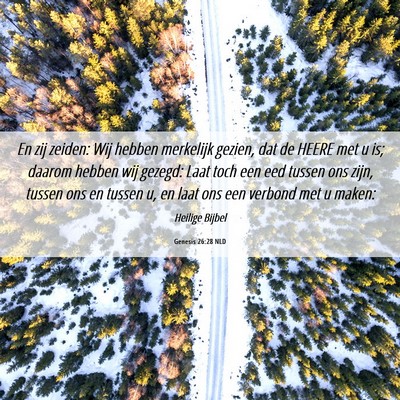 Picture 06 - Genesis 26:28 NLD - En zij zeiden: Wij hebben merkelijk gezien, dat - Bible Verse Picture