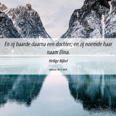 Picture 06 - Genesis 30:21 NLD - En zij baarde daarna een dochter; en zij noemde - Bible Verse Picture