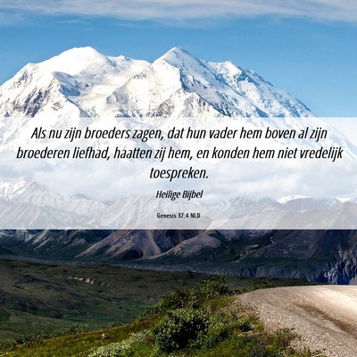 Picture 06 - Genesis 37:4 NLD - Als nu zijn broeders zagen, dat hun vader hem - Bible Verse Picture