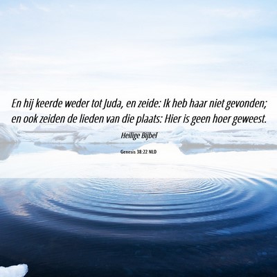 Picture 06 - Genesis 38:22 NLD - En hij keerde weder tot Juda, en zeide: Ik heb - Bible Verse Picture
