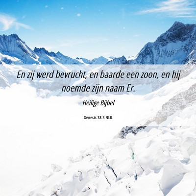 Picture 06 - Genesis 38:3 NLD - En zij werd bevrucht, en baarde een zoon, en hij - Bible Verse Picture