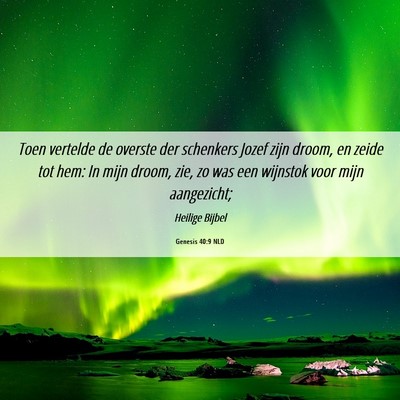 Picture 06 - Genesis 40:9 NLD - Toen vertelde de overste der schenkers Jozef zijn - Bible Verse Picture