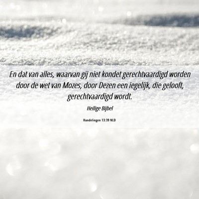 Picture 06 - Handelingen 13:39 NLD - En dat van alles, waarvan gij niet kondet - Bible Verse Picture