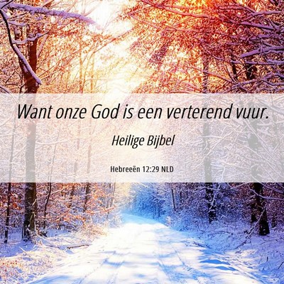 Picture 06 - Hebreeën 12:29 NLD - Want onze God is een verterend - Bible Verse Picture