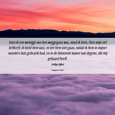 Picture 06 - Hooglied 3:4 NLD - Toen ik een weinigje van hen weggegaan was, vond - Bible Verse Picture