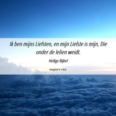 Picture 06 - Hooglied 6:3 NLD - Ik ben mijns Liefsten, en mijn Liefste is mijn, - Bible Verse Picture