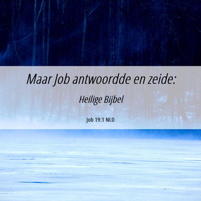 Picture 06 - Job 19:1 NLD - Maar Job antwoordde en - Bible Verse Picture