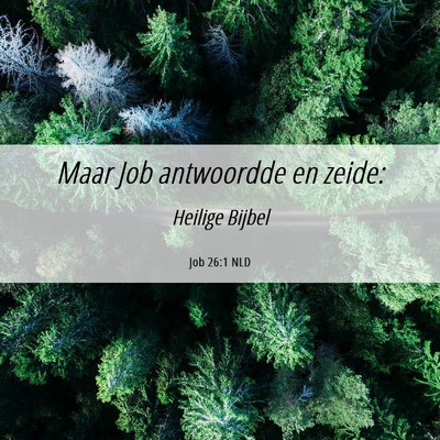 Picture 06 - Job 26:1 NLD - Maar Job antwoordde en - Bible Verse Picture