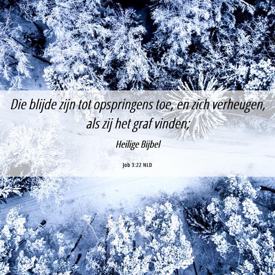 Picture 06 - Job 3:22 NLD - Die blijde zijn tot opspringens toe, en zich - Bible Verse Picture